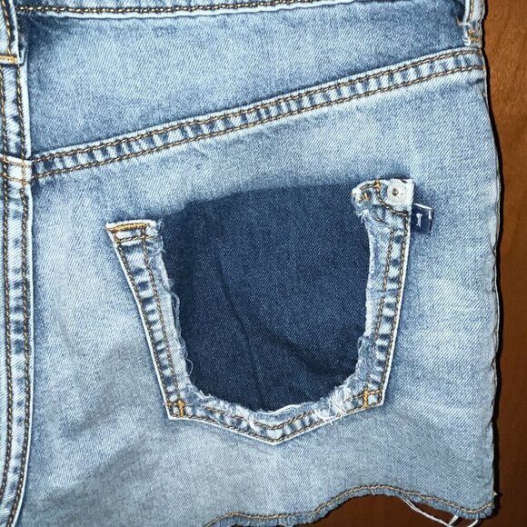 ANTHROPOLOGIE PILCRO Daisy Duke Denim Shorts Exposed Button Fly Distressed 25 - Picture 7 of 13